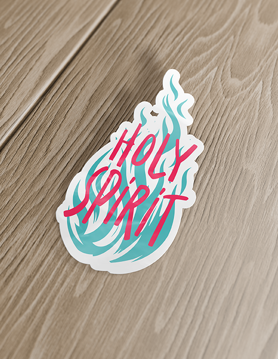 Holy Spirit | White Border Sticker