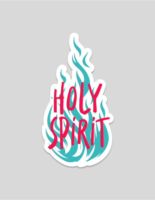 Holy Spirit | White Border Sticker