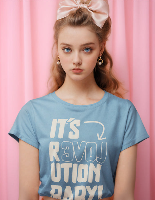 Love Revolution | Blue Unisex Tee