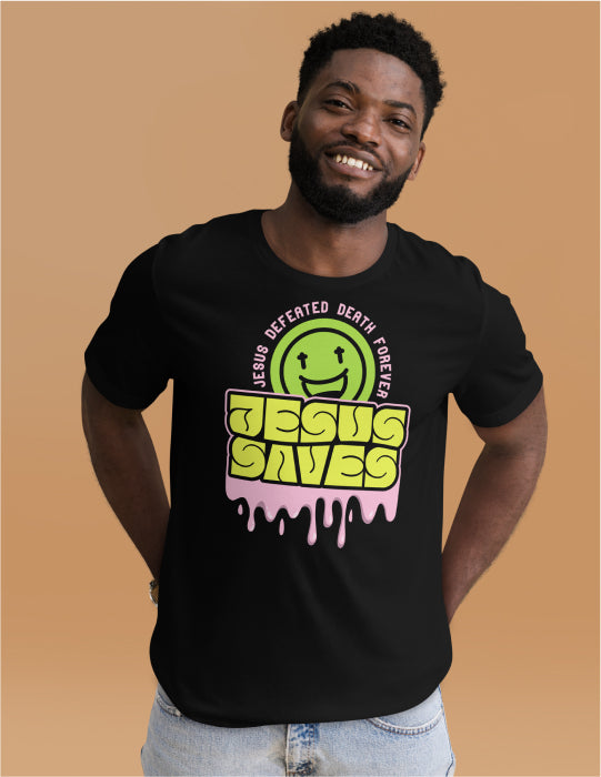 Jesus Saves | Black Tee