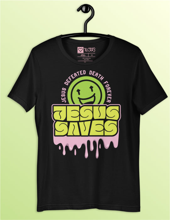 Jesus Saves | Black Tee