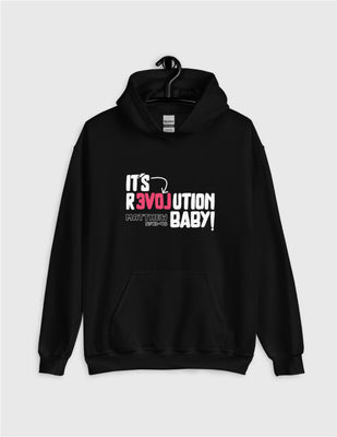 Love Revolution | Black Unisex Hoodie (Front and Back Print)