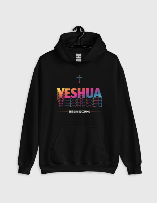 Yeshua | Black Unisex Hoodie (Colorful Logo)