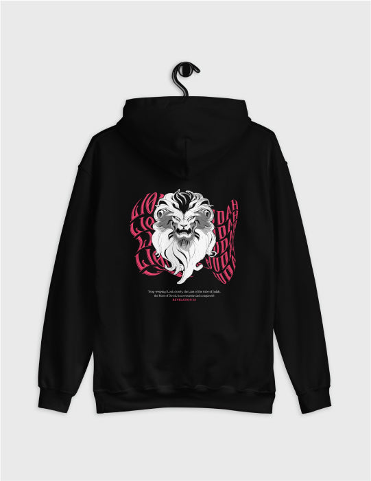 Lion of Judah | Black Unisex Hoodie (Back Print)