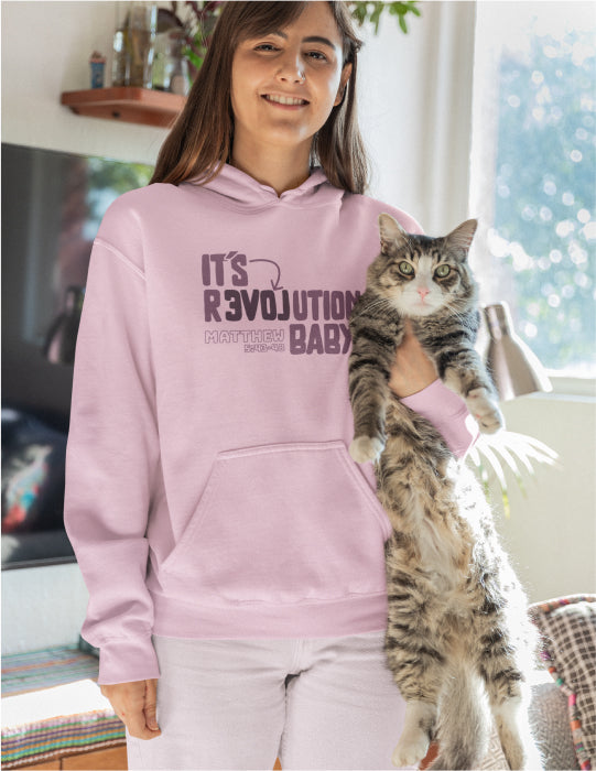 Love Revolution | Pink Unisex Hoodie (Front and Back Print)