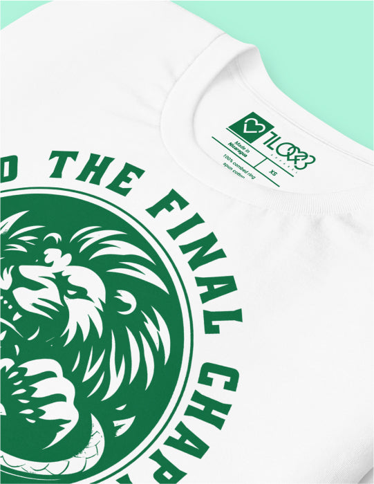 God Wins | White Unisex Tee (Green Logo)