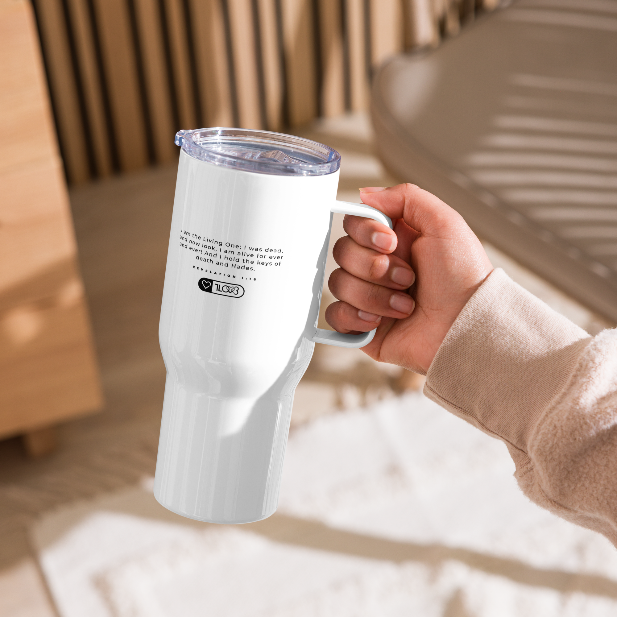 Victory | White Flame Tumbler