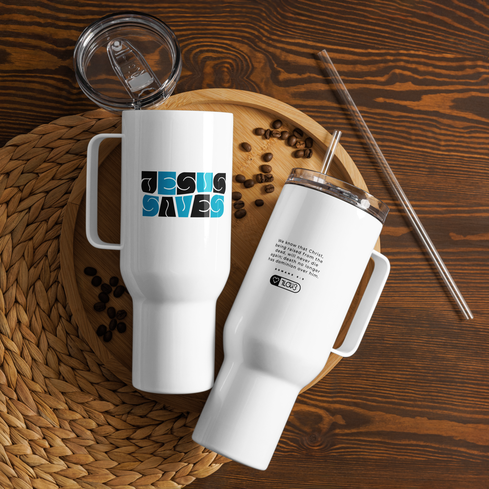 Jesus Saves | White Tumbler