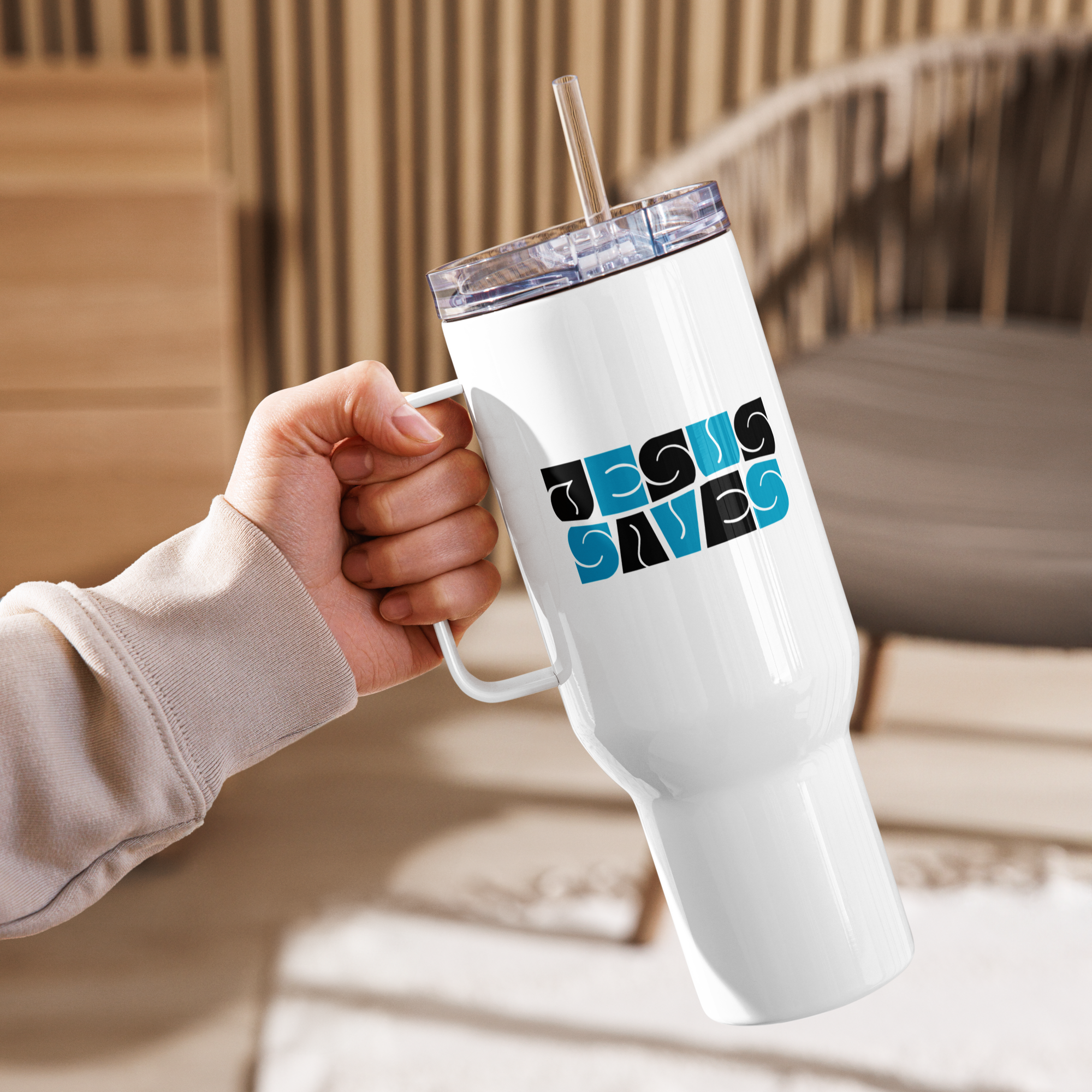 Jesus Saves | White Tumbler